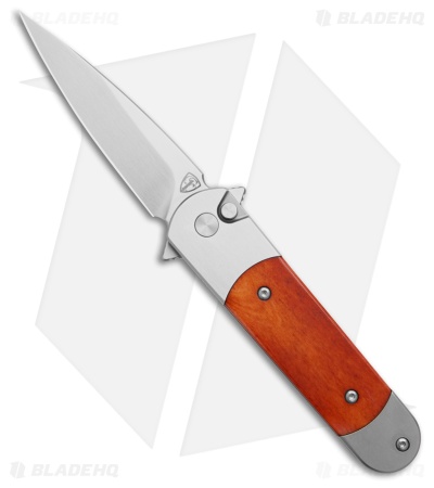 Finch Knife Co. Roadrunner Button Lock Knife Honey Ridge Tan Bone (3" Satin)