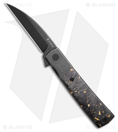 Finch Knife Co. Widowmaker Frame Lock Knife Midnight Honey CF (2.9