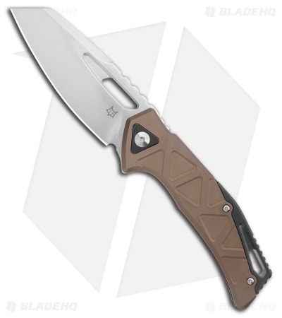 Fox Knives Kronos MagnaCut Frame Lock Knife Green Aluminum (3.3" Satin)