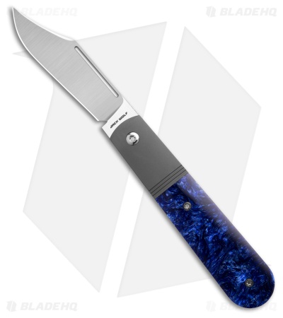 Jack Wolf Knives Primo Jack Frame Lock Knife Crystal Lake Kirinite *DISC*