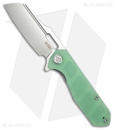 Kubey Knives Atlas Liner Lock Knife Jade G-10 (3.3" Satin)