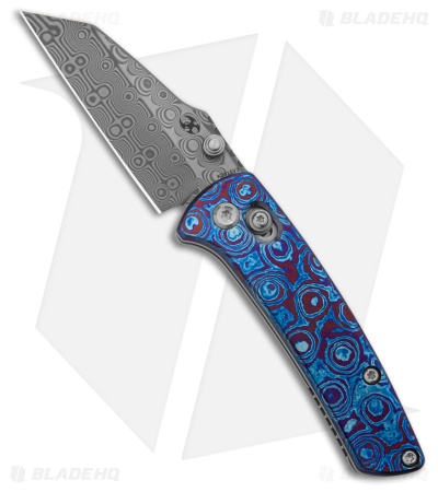 Kansept Knives Little Main Street Crossbar Lock Knife Timascus (2.3" Damascus)