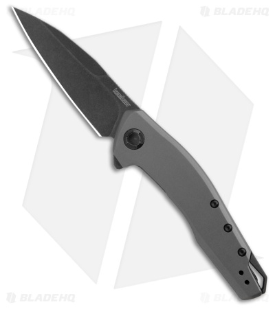 Kershaw Sanctum Frame Lock Assisted Knife Gray Steel (3" Black Stonewash) 1815