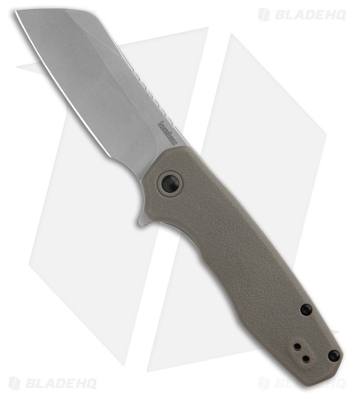 Kershaw Wharf Cleaver Assisted Opening Knife Gray Polymer (3" Stonewash) 1414