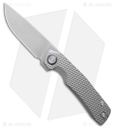 Kunwu Knives TAO II Vanax Frame Lock Knife Titanium (3.6" Satin) KUNK703T1