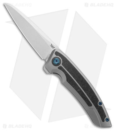 Legion Steel The Asgeir Frame Lock Knife Titanium + Shred CF (3.5" SW)
