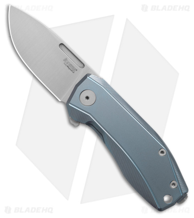 LionSteel Nano Frame Lock Knife Blue Titanium (2.75