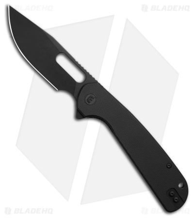 Liong Mah Eutektik Trinity Liner Lock Knife Black G-10 (3.6" Black 14C28N)