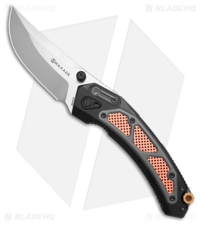 Maxace Blacklight-01 Frame Lock Knife PVD Ti + Copper-Brass Inlays (4.2