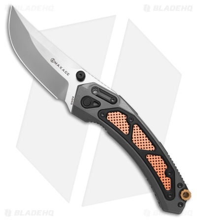 Maxace Blacklight-01 Frame Lock Knife SW Ti + Copper-Brass Inlays (4.2
