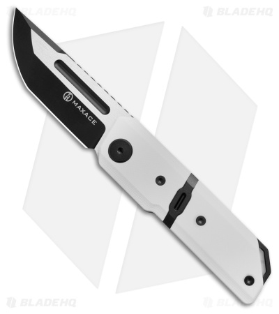 Maxace Capsule II Liner Lock Knife White G-10 (2.67" Two-Tone)