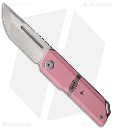 Maxace Capsule Liner Lock Knife Pink Cerakote Titanium (2.67" Satin/BB MagnaCut)