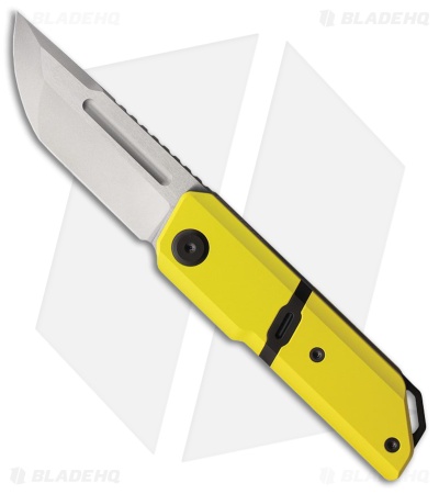 Maxace Capsule Liner Lock Knife Yellow/Black Ti (2.67