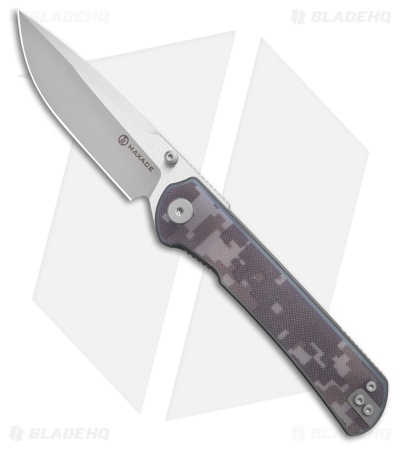 Maxace Knives Peregrine S Liner Lock Knife Camouflage G-10 (3.5" Satin)