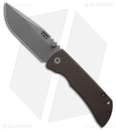 McNees Knives MAC2 Frame Lock Knife Matte Bronze Smooth Ti (3