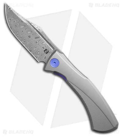 Null Knives Ghoul Liner Lock Knife Bead Blast Titanium (3