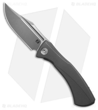 Null Knives Ghoul Liner Lock Knife Staticwash Titanium (3