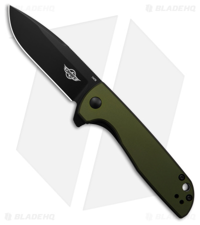 Olight Oknife Freeze 2 Liner Lock Knife OD Green Aluminum(3.5" Black)