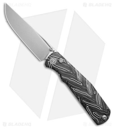 Petrified Fish Lis Button Lock Knife White G-Mascus (4.00