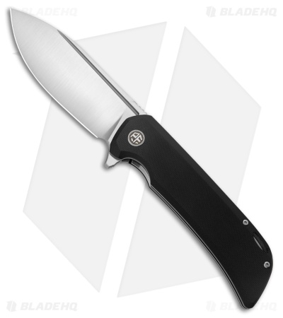 Petrified Fish Tunny Liner Lock Knife Black G-10 (3.9