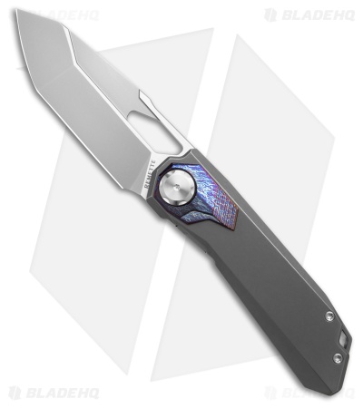 REMETTE RT-Peregrine Falcon Button Lock Knife W/Safety Lock Ti (3.2" BB)