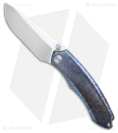 REMETTE Wild Species Frame Lock Knife Lightning Strike Ti (3.6" Fine Grinding)
