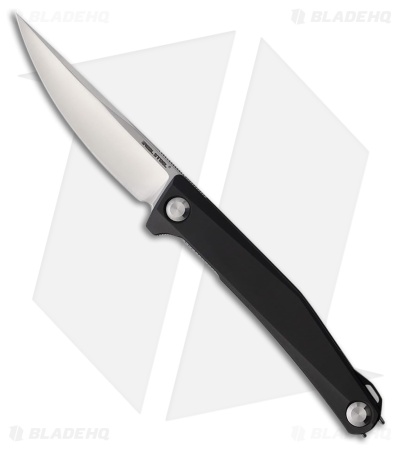 Real Steel Teres Liner Lock Knife Black Aluminum (3.1" Satin)