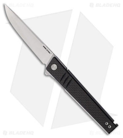 Real Steel Kikashi Liner Lock Knife Carbon Fiber (3.5" Stonewash)