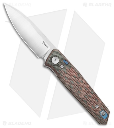 Reate PL-6 Pivot Lock Knife Red/Black Micarta (3.5" Belt Satin Nitro-V)