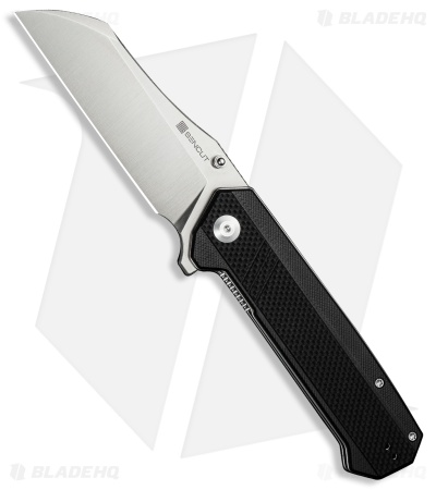 SENCUT Draxor Liner Lock Knife Black G-10 (3.7" Satin)