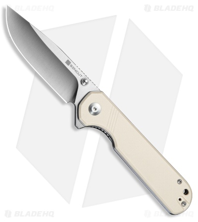 SENCUT Aetheris Liner Lock Knife Ivory G-10 (3.7" Satin)