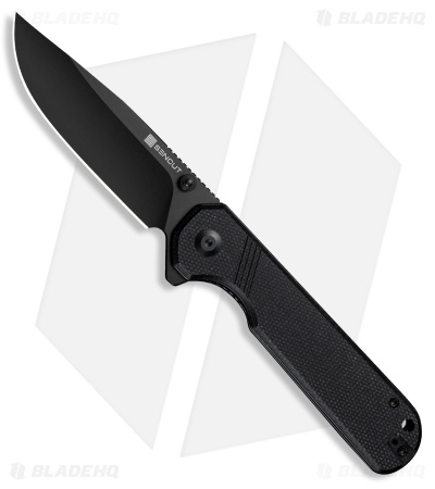 SENCUT Aetheris Liner Lock Knife Black Canvas Micarta (3.7" Black)