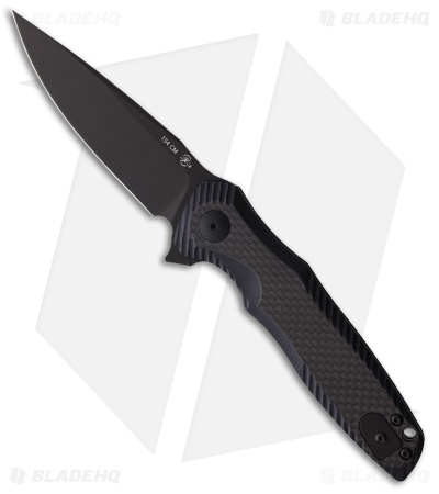 Spartan Blades POROS Liner Lock Knife Carbon Fiber/G-10 (3.75" Black TiNi)