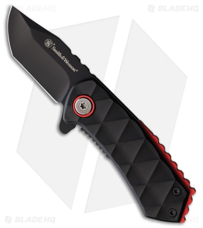 Smith & Wesson 24/7 Spring Assisted Knife Black Aluminum (1.9" Black)