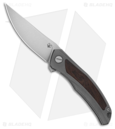 Shirogorov Ursus Quantum NL Frame Lock Knife Ti/Blackwood Inlay (3.7" SW Cromax)