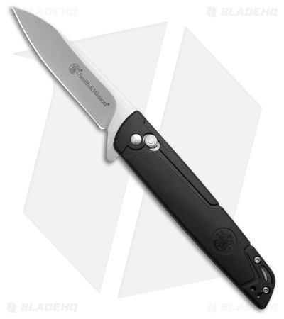Smith & Wesson 24/7 Crossbar Lock Knife Black Polymer (3.25" Satin 7Cr)