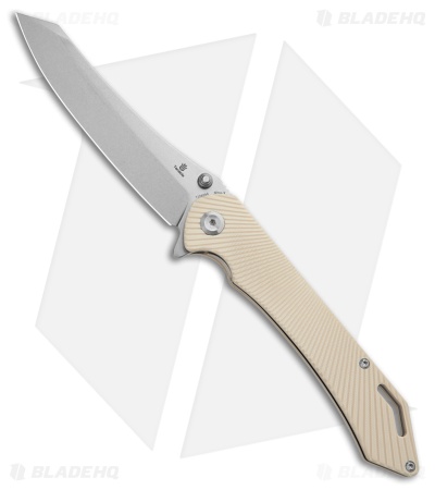 Tenable Knives Colibri Tech Liner Lock Knife Ivory White G-10 (4.3" SW)