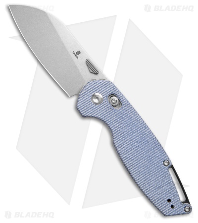 Tenable Knives Model 6 Crossbar Lock Knife Blue Micarta (3.1" SW)