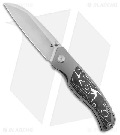 TuyaKnife Envy V4 Frame Lock Knife Titanium/CF Aluminum (3.25" Satin)