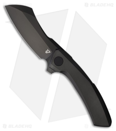 Vanguard Knives Mini Cleaver Frame Lock Knife Black Titanium (3