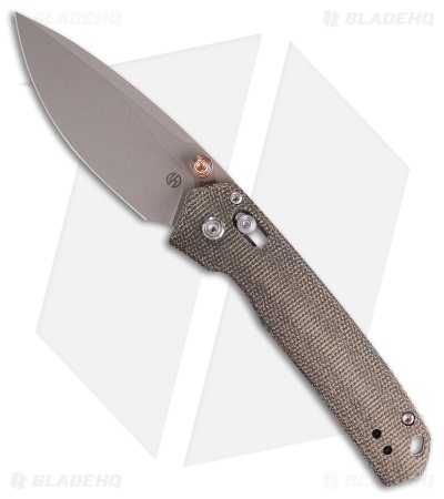 Vosteed Mini Psyop Crossbar Lock Knife Green Norplex UltreX Micarta (2.7" BB/SW)