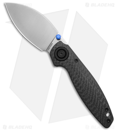 Vosteed Shilin Cutter Vanchor Lock Knife Black Carbon Fiber (3" Satin)