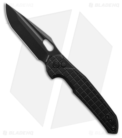 Vosteed Thunderbird Button Lock Knife Black Titanium (3.2" Black Stonewash)