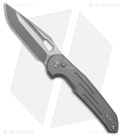 Vosteed Thunderbird Button Lock Knife Titanium (3.2" Bead Blast Elmax)