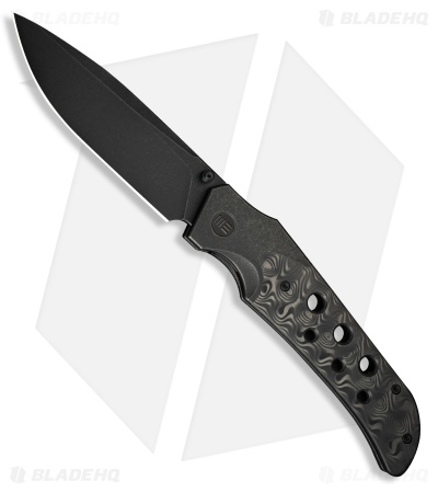 WE Knife Co. WE-Guthrie Frame Lock Knife Black Ti + Rose CF (3.9