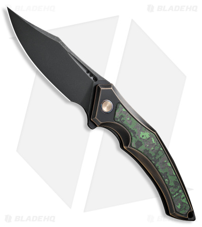 WE Knife Co. Orpheus Knife Dark Bronze/Ti Jungle Wear CF Inlay (3.5