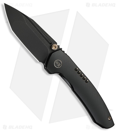 WE Knife Co. Micro Trogon Frame Lock Knife Black Titanium (2.7" Black SW)