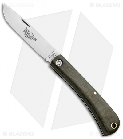 GEC #21 Farm & Field Bull Buster Slip Joint OD Green Linen Micarta (4.625