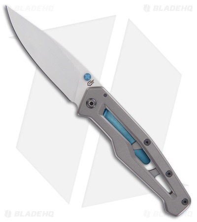 Gerber Paralite Blue Frame Lock Knife Gray Stainless Steel (3.25" Satin)