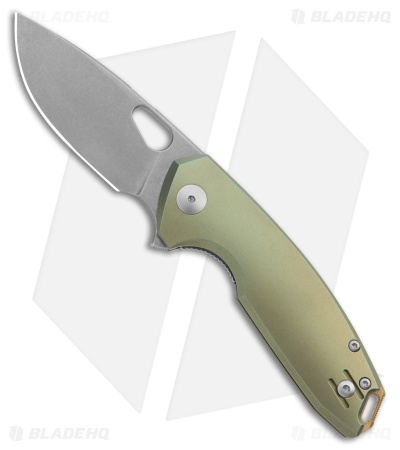 GiantMouse Vox/Anso ACE Tribeca Liner Lock Knife Green Ti (2.9" SW) MagnaCut